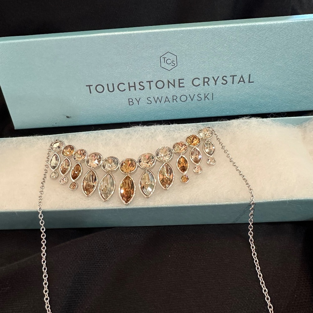 Touchstone Crystal Sand Castle Necklace